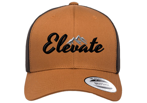 Elevate Trucker Caramel Black