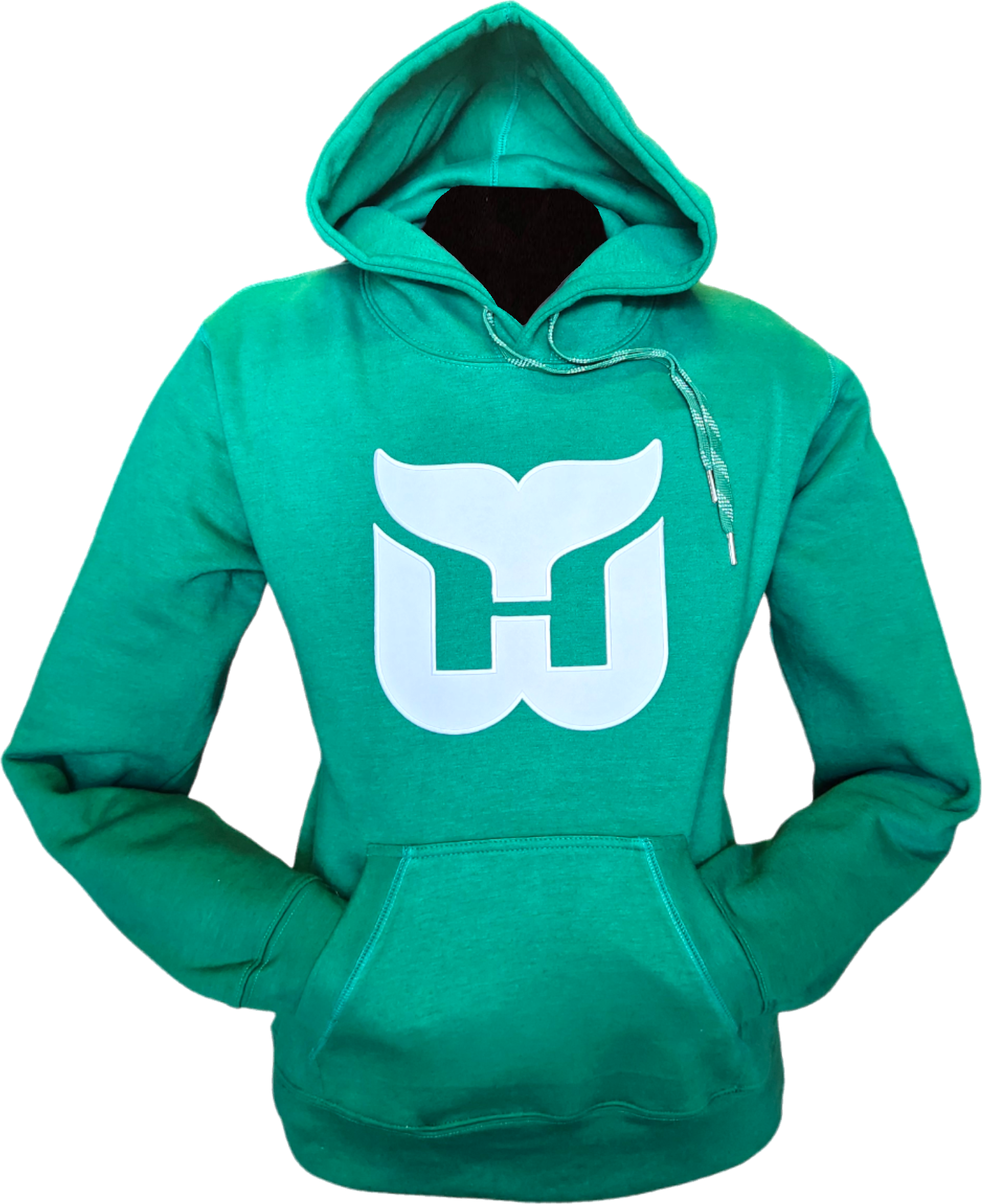 Hartford Whalers Embroidered Crest Hoodie Green More Than Just Caps Clubhouse