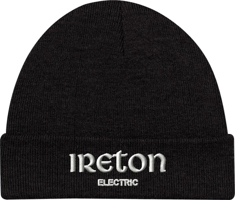 Ireton Electric Cuffed Rib Knit Toque Black