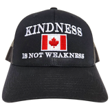 Kindness Is Not Weakness Canada Trucker Black