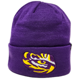 LSU Tigers Raised Cuffed Knit Toque