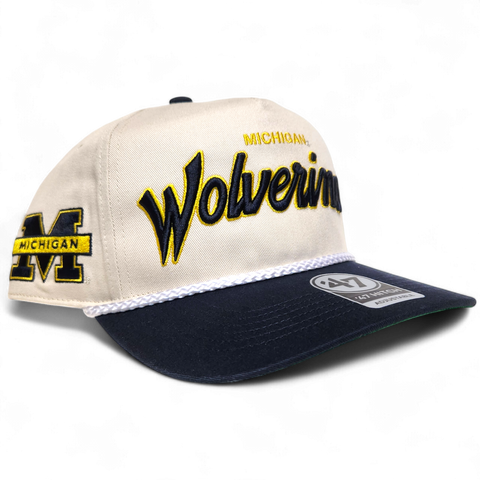 Michigan Rope Hat '47 Crosstown Script