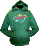 Minnesota Wild Embroidered Crest Hoodie Green