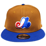 Montreal Expos New Era 9Fifty Snapback Peanut Royal