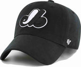 Montreal Expos '47 Clean Up Cap Black And White