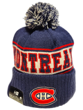 Montreal Canadiens Retro Knit Fleece Lined Pom Toque