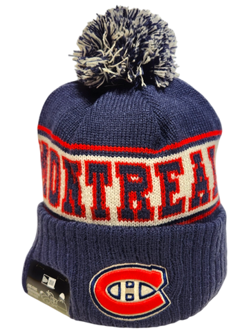 Montreal Canadiens Retro Knit Fleece Lined Pom Toque