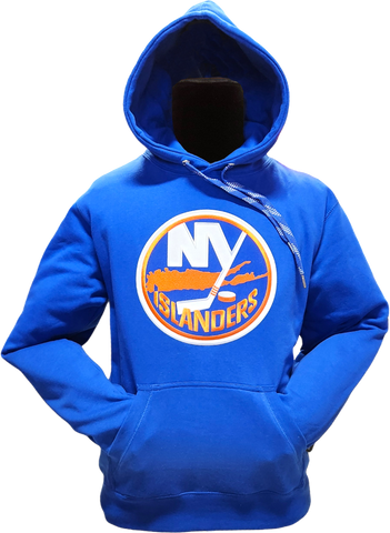 New York Islanders Embroidered Crest Hoodie Blue