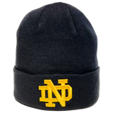 Notre Dame Raised Cuffed Knit Toque