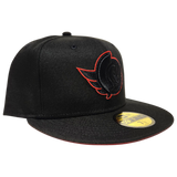 Ottawa Senators NHL 59FIFTY Custom Blackout Red Pop