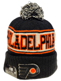 Philadelphia Flyers Retro Knit Fleece Lined Pom Toque