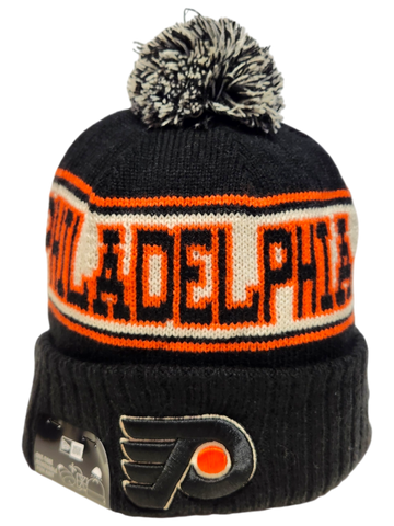 Philadelphia Flyers Retro Knit Fleece Lined Pom Toque