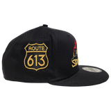 613 Snapback Side Patch Cityscape Black Metallic