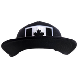 Canada Big Flag Snapback Black And White