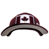 Canada Big Flag Cap Maroon