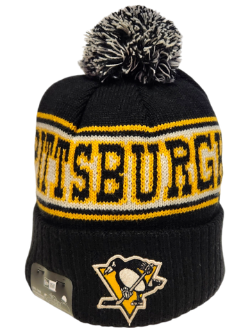 Pittsburgh Penguins Retro Knit Fleece Lined Pom Toque