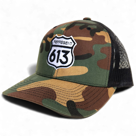 Route 613 Snapback Trucker Camo Black