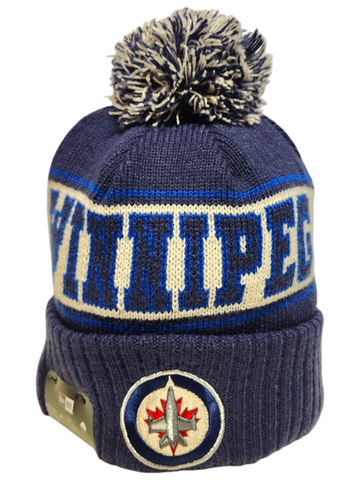 Winnipeg Jets Retro Knit Fleece Lined Pom Toque