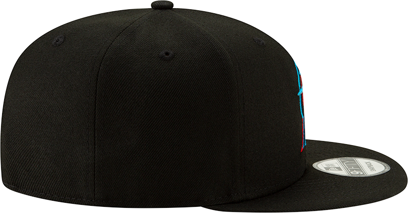 New Era 9FIFTY MLB Florida Marlins Basic Black Snapback Hat 11591055