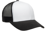 YP Classics Mesh Back Trucker Cap White Front Black