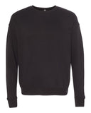 BELLA + CANVAS Drop Shoulder Unisex Sponge Fleece Crewneck Black