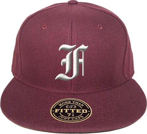 F Fitted Custom Maroon