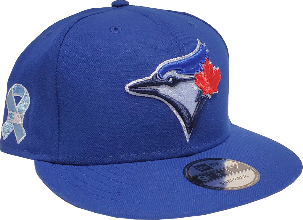 NEW ERA 9FIFTY TORONTO BLUE JAYS BLACK WITH BLUE LEAF SNAPBACK HAT