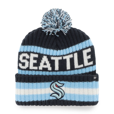 Seattle Kraken Cuffed Knit Pom Toque